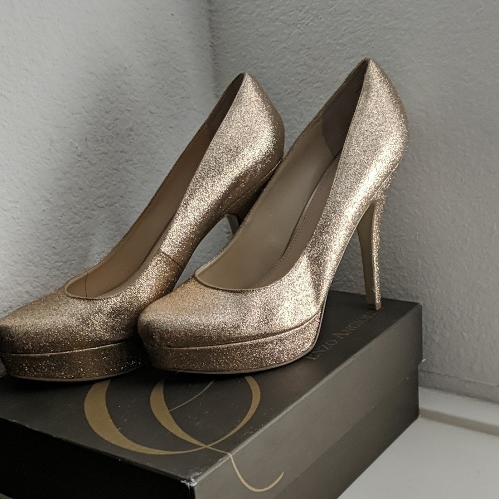 Gold Glitter Enzo Angiolini